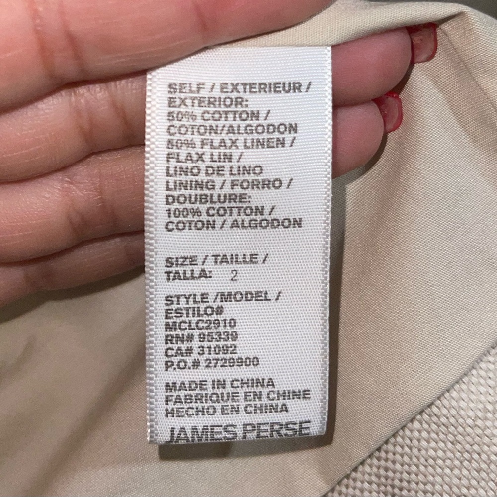 James Perse | Men’s Flax Linen Jacket Size: 2 - Picture 2 of 6